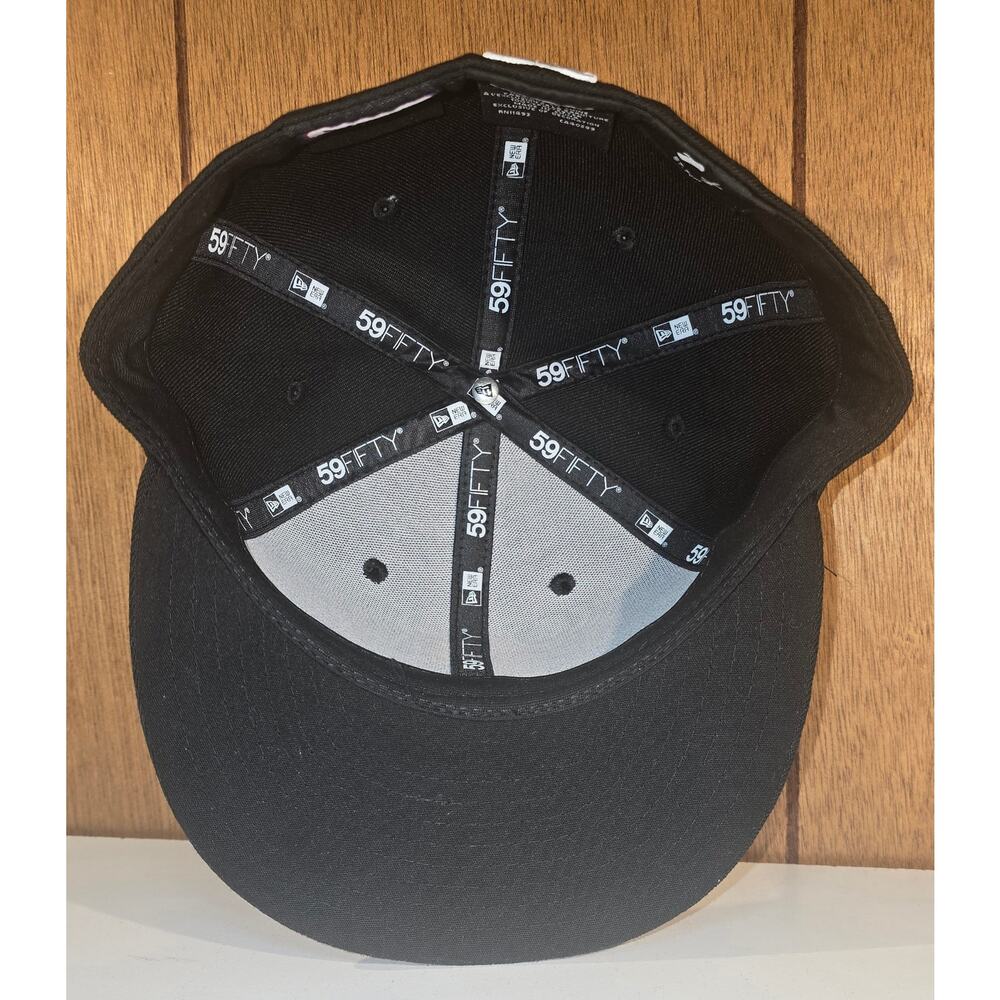 New Era Pittsburgh Pirates Fitted Hat 7 1/4 MLB On Field Black Cap - Picture 5 of 7